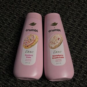 Dove X Crumbl set Confetti Cake & Strawberry Crumb Cake